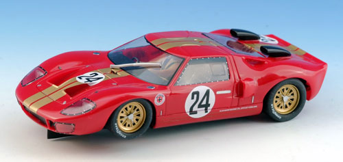 SLOT IT Ford GT 40 red # 24